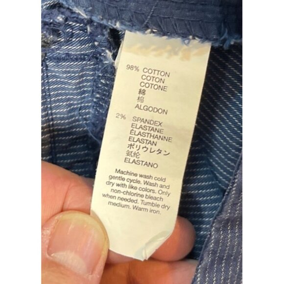 Khakis by Gap Slim City Blue White Striped Casual Shorts Size 2 Bermuda Style - Picture 11 of 11